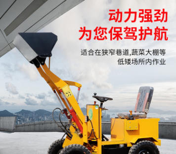 電動小鏟車養(yǎng)殖場清糞四輪抓草農(nóng)用工地柴油四驅(qū)裝載機推土車小型
