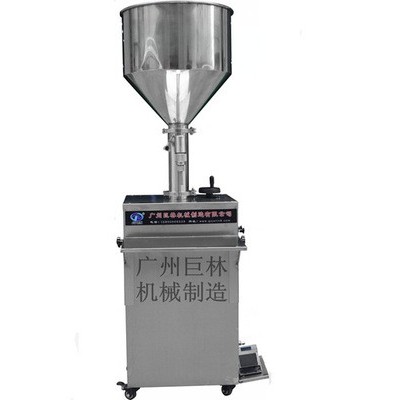 現(xiàn)機(jī)供應(yīng) 立式氣動(dòng)果醬灌裝機(jī) 半自動(dòng)活塞定量膏體、半流體灌裝機(jī)