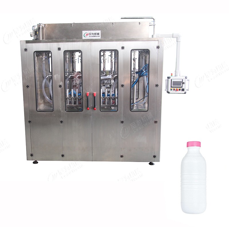酸奶灌裝機(jī)瓶裝 尼為機(jī)械廠家加工自動(dòng)化伺服灌裝飲料生產(chǎn)線設(shè)備