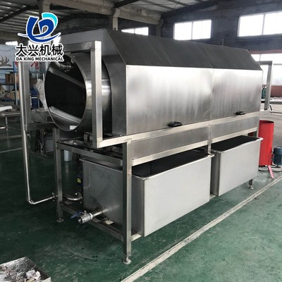 食品軟包裝袋清洗機(jī) 連續(xù)式高壓噴淋滾筒清洗機(jī) 辣條包裝袋清洗機(jī)