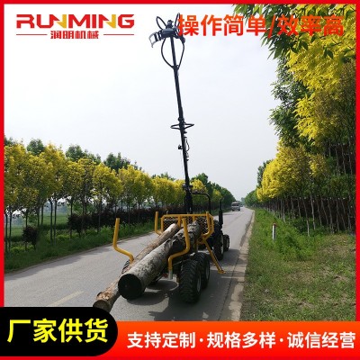 農用3T拖車配抓木機 機械臂旋轉抓木機配自卸拖車木材批發(fā)