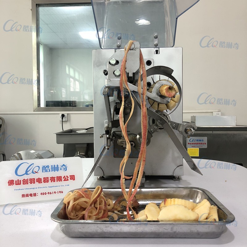 蘋(píng)果全自動(dòng)蘋(píng)果削皮機(jī)去核分瓣一機(jī)多用蘋(píng)果切瓣機(jī)江浙瀘蘋(píng)果機(jī)器
