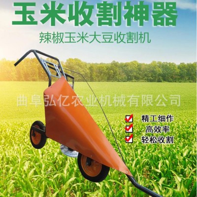 新款牧草秸稈收割機(jī) 單行手推式甘蔗玉米割曬機(jī) 田園高效割稻機(jī)