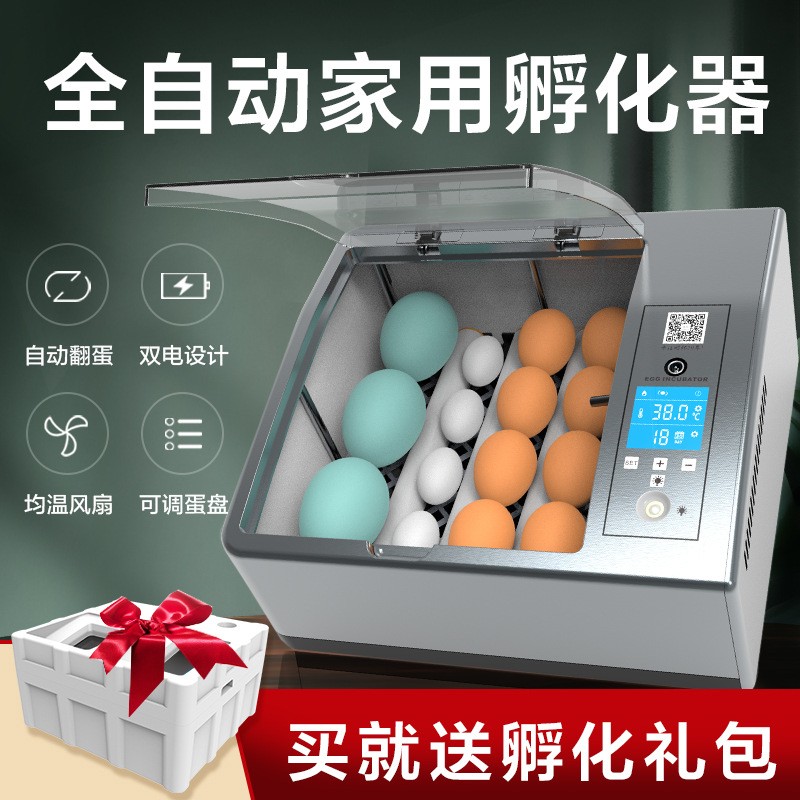 佳裕小雞孵化器小型家用孵蛋器全自動孵化機雞蛋鴿子智能孵化箱