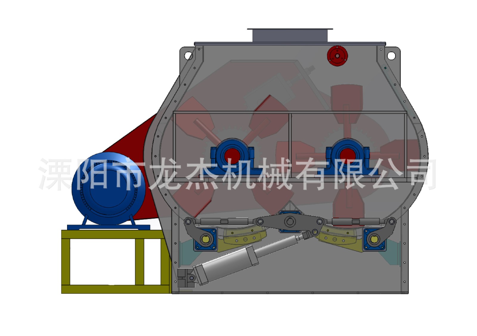 SSHJ0.2碳鋼飼料、預(yù)混料、化學(xué)、醫(yī)藥雙軸槳葉混合機(jī)