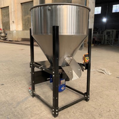不銹鋼魚蝦飼料攪拌機(jī)平口化工顆粒粉末混合機(jī)多功能移動(dòng)拌料機(jī)