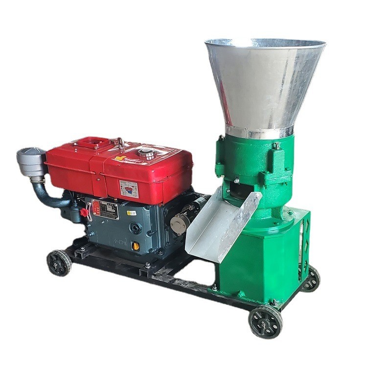 柴油機(jī)款飼料顆粒機(jī) 雞鴨魚豬飼料制粒機(jī)小型家用機(jī)械造粒機(jī)