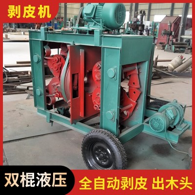 樹枝果木環(huán)式剝皮機(jī) 10米長楊樹榆木桉樹扒皮機(jī) 敞口去皮機(jī)