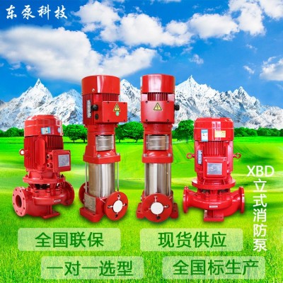 山東東泵 電動單級單吸給水泵 XBD立式消防泵3CF消火栓噴淋泵