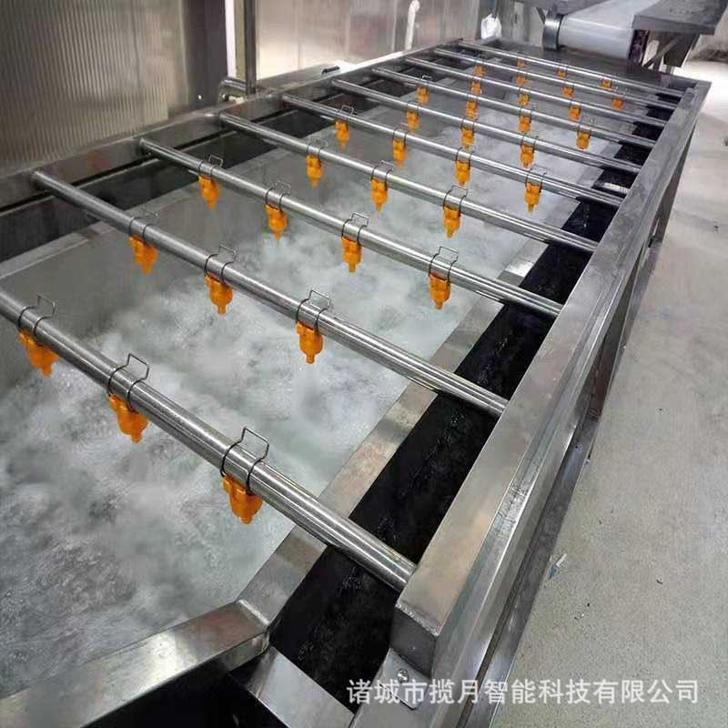 水果蔬菜氣泡清洗機 商用洗菜機 果蔬清洗風干流水線 凈菜加工設(shè)