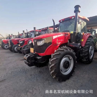 四輪大馬力農(nóng)耕用拖拉機 四驅(qū)旋耕機 蔬菜果園大棚用車型
