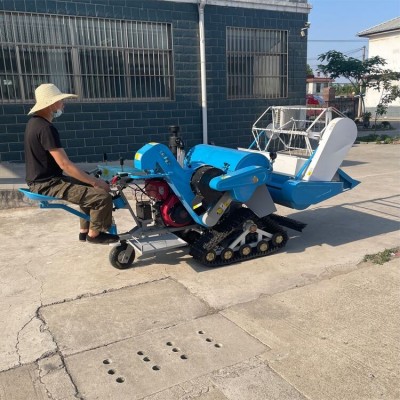 鑫農(nóng)-15馬力小型水稻小麥聯(lián)合收割機(jī) 自動裝袋割茬低 輕便耐用