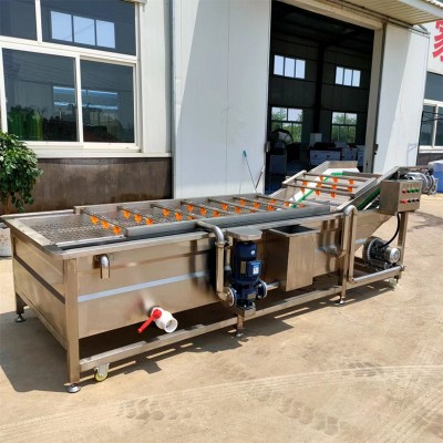 廠家直供全自動蔬菜果蔬氣泡清洗機山野菜大型清洗設(shè)備海鮮去泥沙