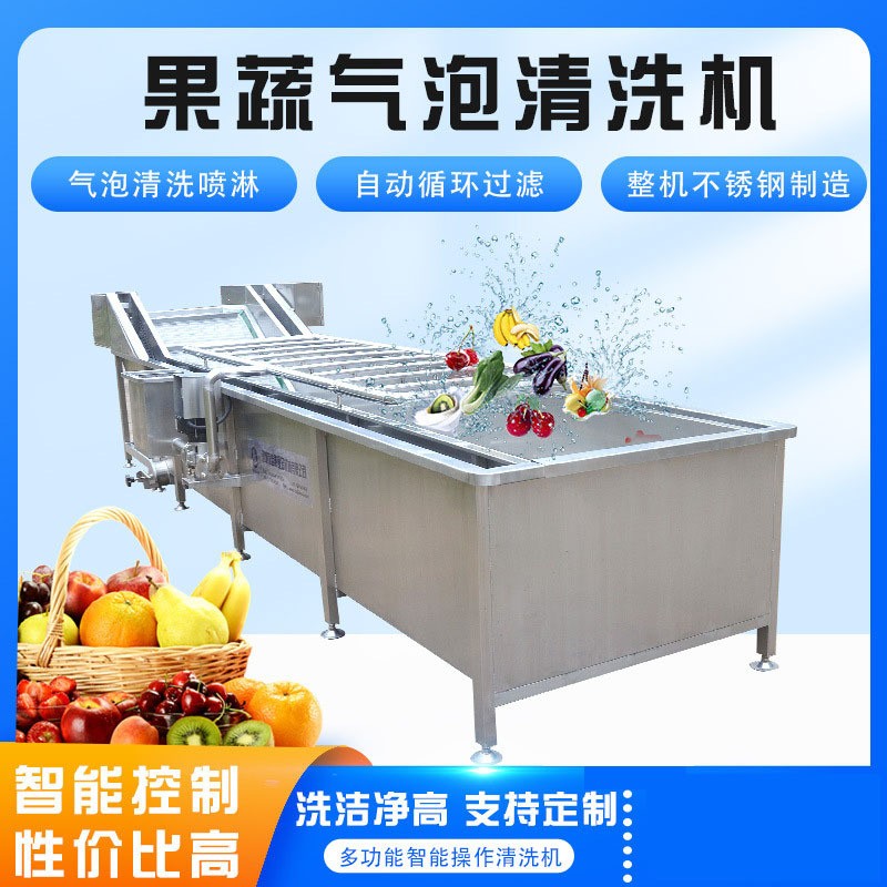 推薦藍莓圣女果多功能氣泡清洗機葉類蔬菜氣泡翻滾清洗設(shè)備