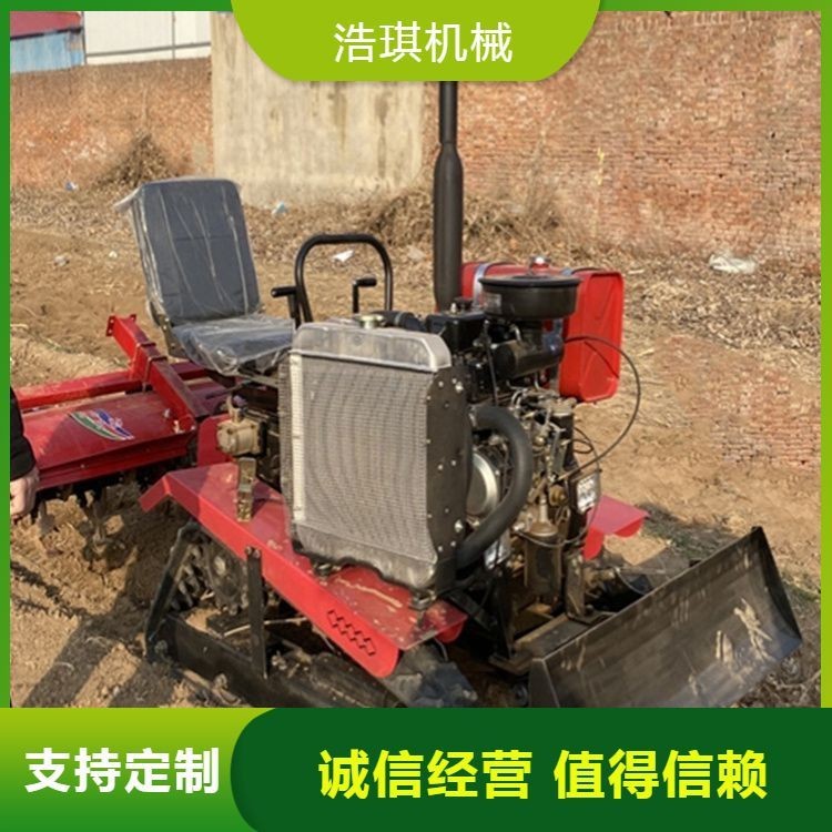 省時省力履帶式微耕機38馬力 小型大棚果園柴油旋耕機