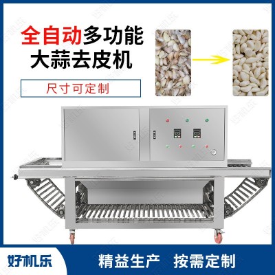 廠家供應(yīng) 好機樂智能 鏈式氣旋大蒜脫皮去皮分瓣機 大蒜剝皮機