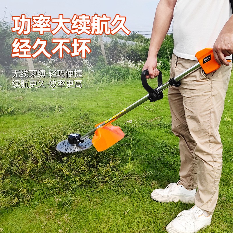 雨萱無(wú)刷充電式電動(dòng)打草機(jī)背負(fù)園林割草機(jī)割灌機(jī)家用農(nóng)用果園園林