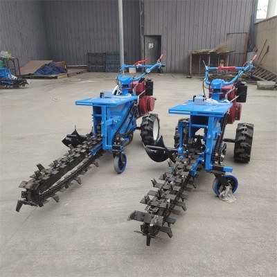 自來水管道鏈條式開溝機(jī) 誠(chéng)譽(yù) 液壓開槽機(jī) 種植山藥挖槽機(jī)