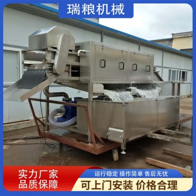 全自動大姜清洗機(jī) 自動出料鮮姜清洗設(shè)備 變頻調(diào)速洗姜設(shè)備