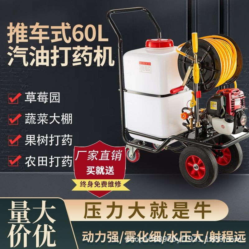 汽油打藥機(jī)手推式電動(dòng)打藥機(jī)消毒養(yǎng)殖場(chǎng)專(zhuān)用農(nóng)用高壓四沖程噴霧器