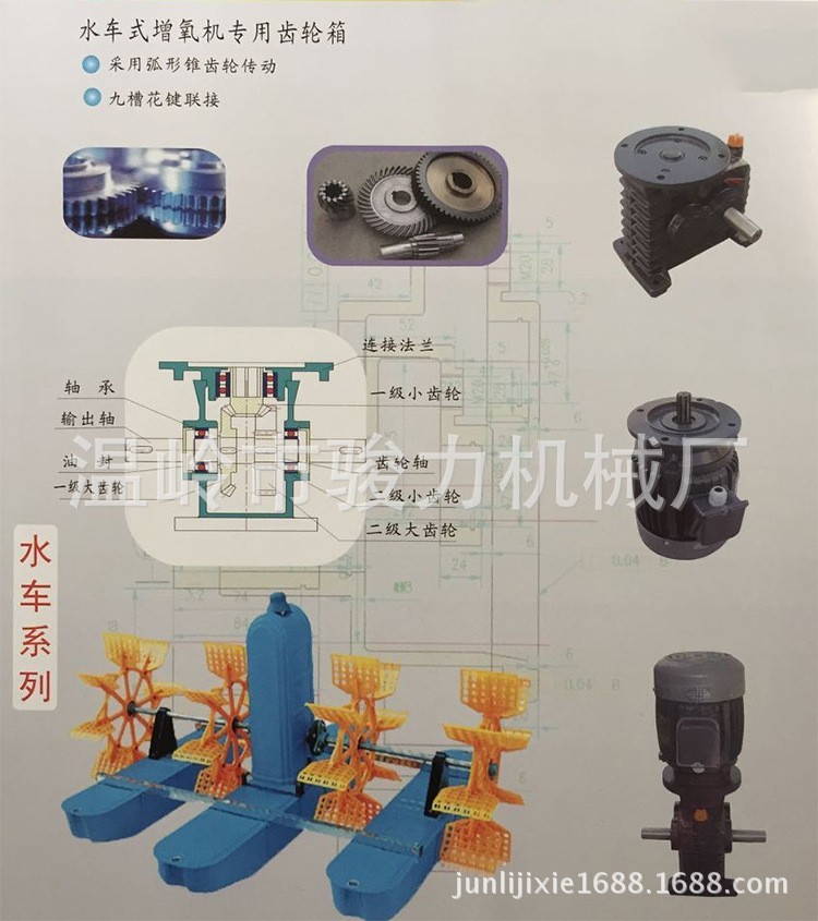 臺州廠家銷售水車式增氧機(jī)專用齒輪箱 水車系列
