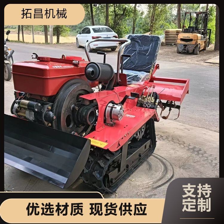 多功能履帶式微耕機 專業(yè)旋耕犁耕施肥播種 全國可發(fā)