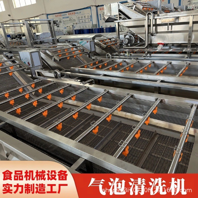 果蔬清洗機(jī) 蔬菜生鮮兩用清洗設(shè)備 高效節(jié)能 氣泡清洗流水線