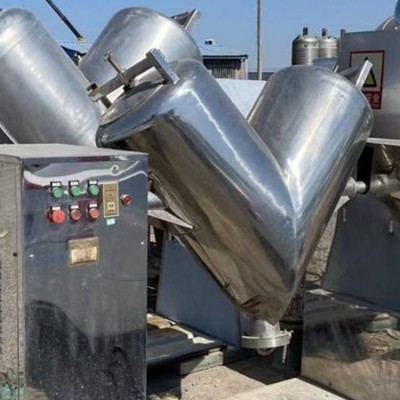 300型小型教學(xué)原料攪拌機 攪拌均勻 干粉顆?；旌嫌?二手V型混合機