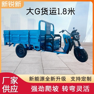 大G貨運1.8米電動三輪車 廠家批發(fā)貨運拉貨農(nóng)用電瓶車三輪電動車